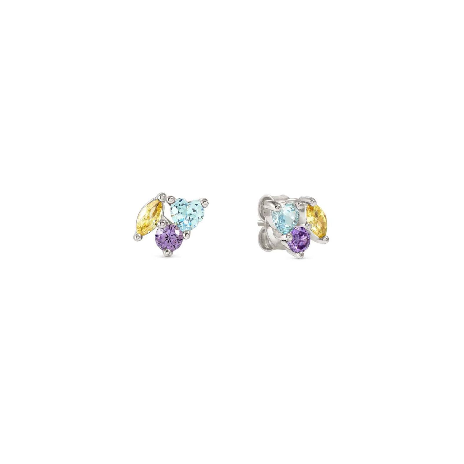Orecchini lobo Nomination Colour Wave con zirconi multicolor MISURA UNICA