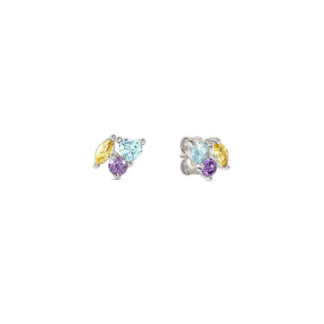 Orecchini lobo Nomination Colour Wave con zirconi multicolor MISURA UNICA
