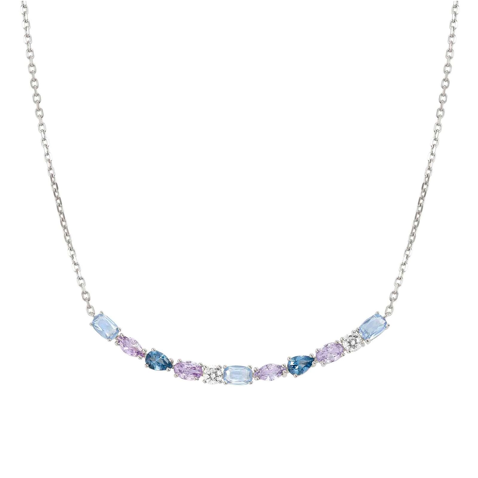 Collana Nomination donna in argento ricca di zirconi colorati MISURA UNICA