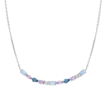 Collana Nomination donna in argento ricca di zirconi colorati MISURA UNICA