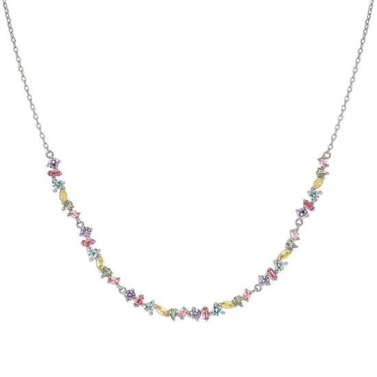 Collana Nomination Colour Wave in argento e zirconi multicolor MISURA UNICA
