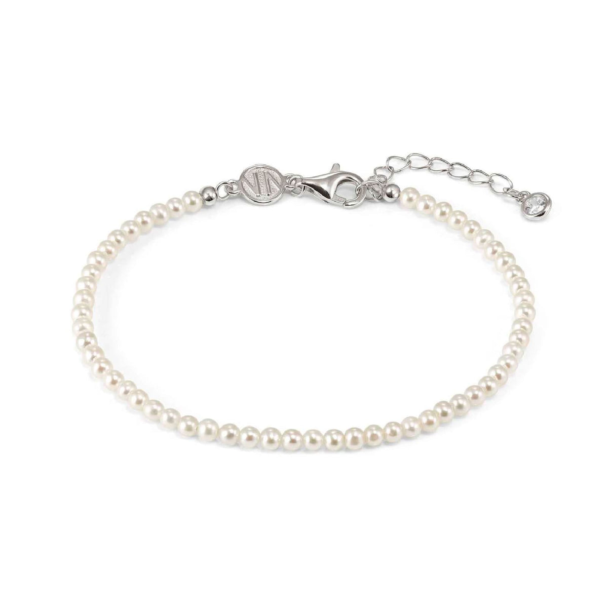 Bracciale Nomination in argento e perle di fiume da donna 19 cm