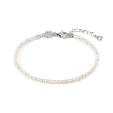 Bracciale Nomination in argento e perle di fiume da donna 19 cm