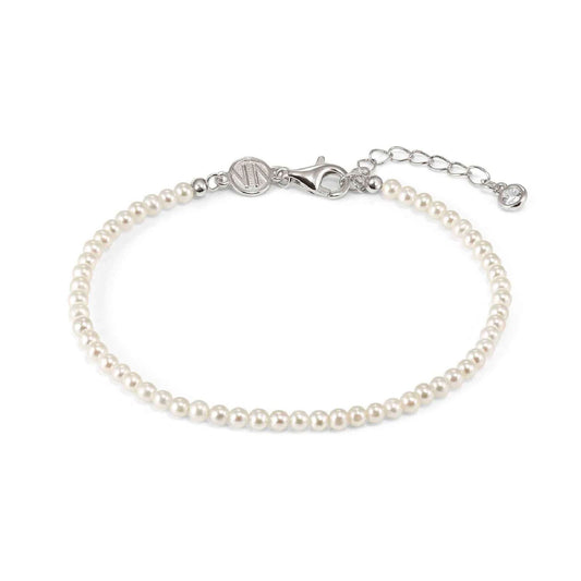 Bracciale Nomination in argento e perle di fiume da donna 19 cm