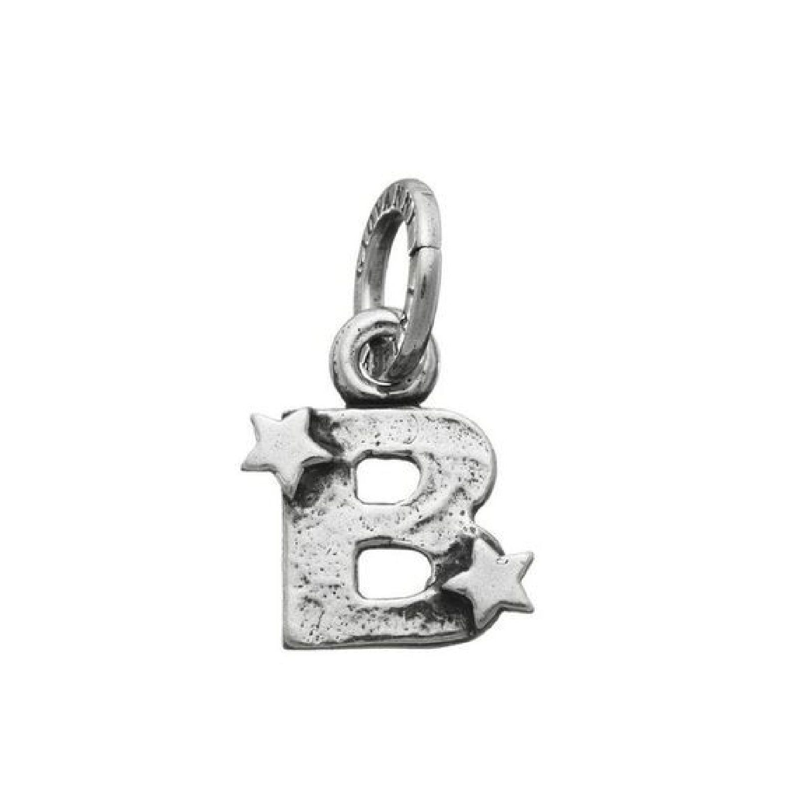 Charm donna Giovanni Raspini Charm "B" Con Stelle argento e iniziale 06648-1