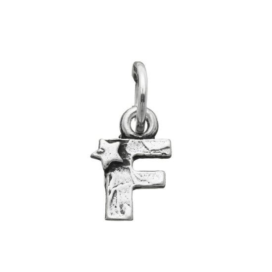 Charm donna Giovanni Raspini Charm "F" Con Stelle argento e iniziale 06652-1