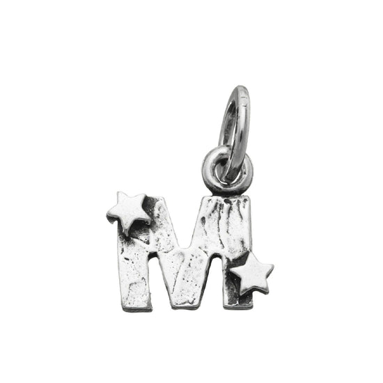 Charm donna Giovanni Raspini Charm "M" Con Stelle argento e iniziale 06657-1