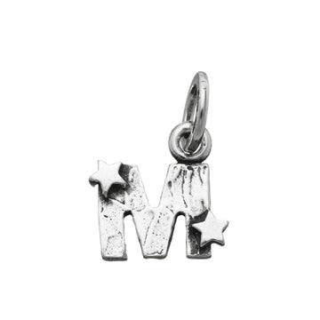 Charm donna Giovanni Raspini Charm "M" Con Stelle argento e iniziale 06657-1