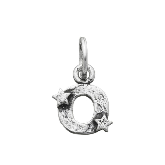 Charm donna Giovanni Raspini Charm "O" Con Stelle argento e iniziale 06659-1