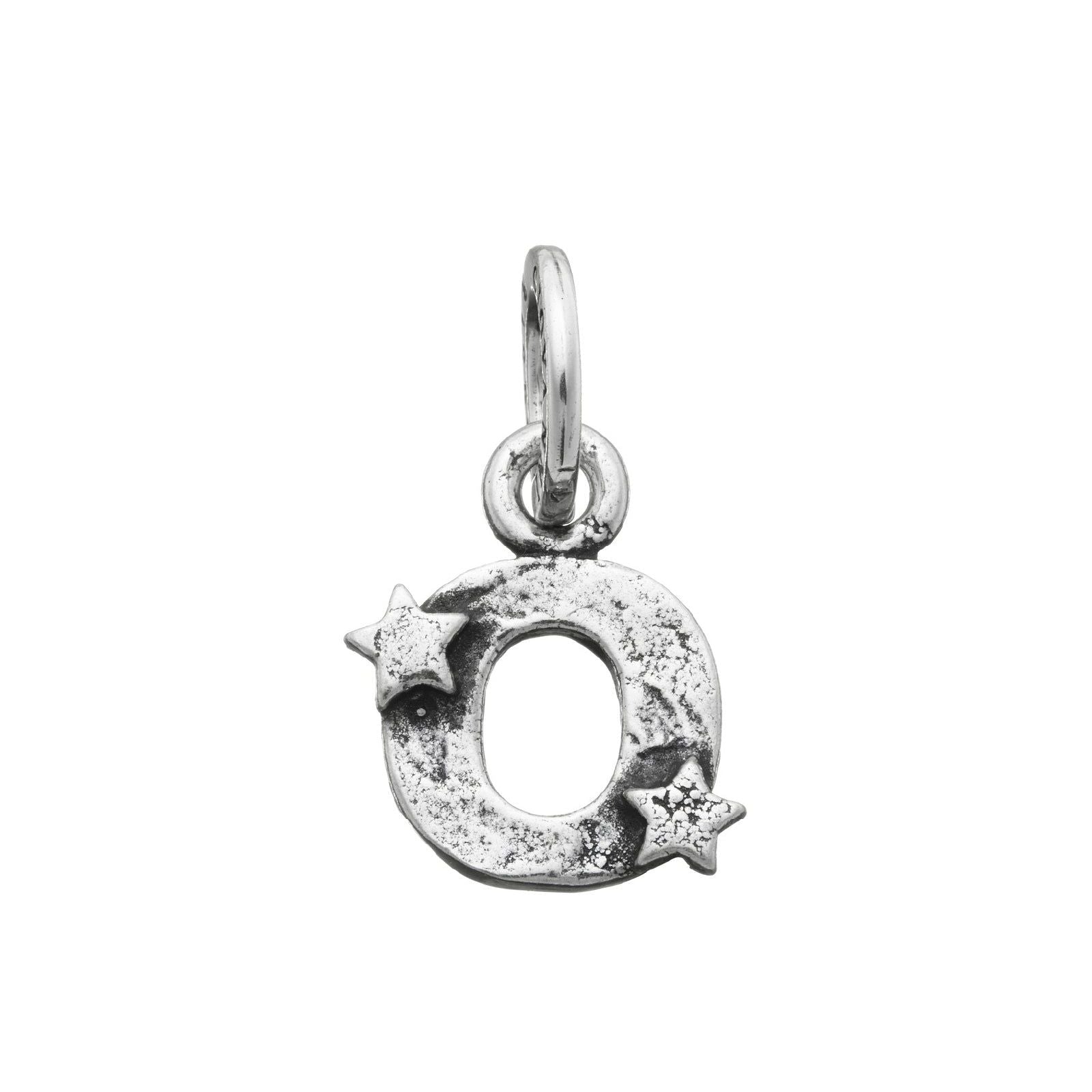 Charm donna Giovanni Raspini Charm "O" Con Stelle argento e iniziale 06659-1