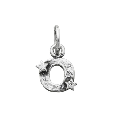 Charm donna Giovanni Raspini Charm "O" Con Stelle argento e iniziale 06659-1