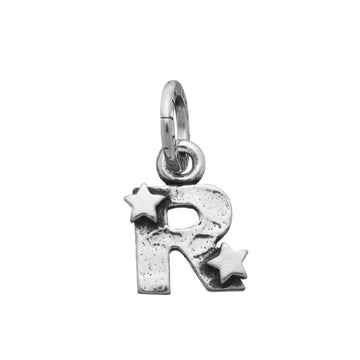Charm donna Giovanni Raspini Charm "R" Con Stelle argento e iniziale 06662-1