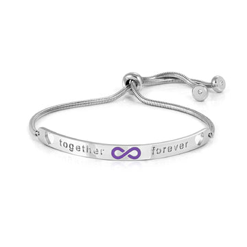 Bracciale acciaio Nomination together forever con infinito Regolabile 14-19cm