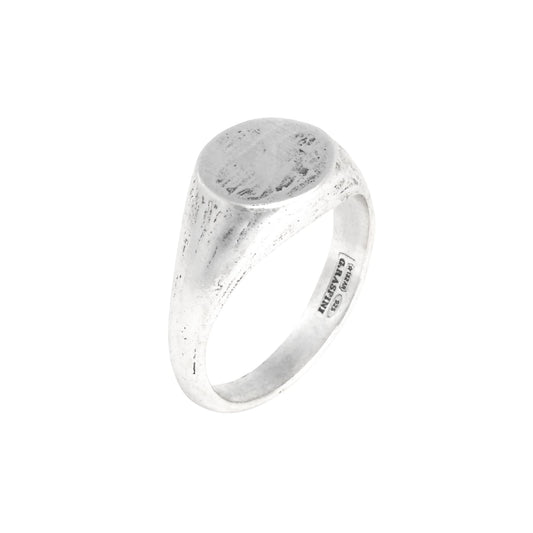 Anello mignolo Giovanni Raspini in argento spatolato 6