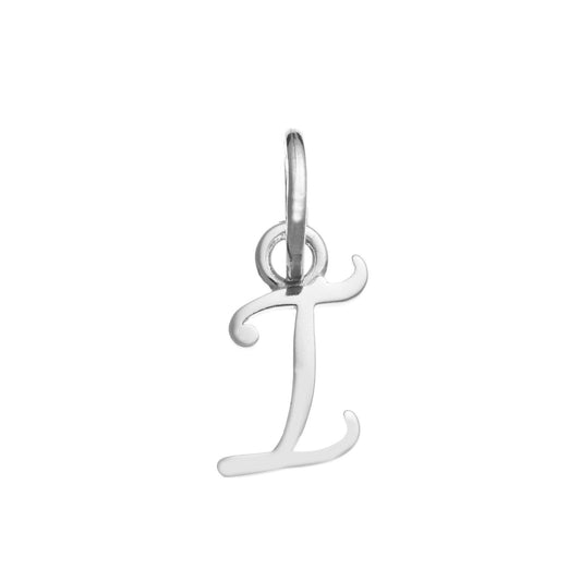 Charm donna Giovanni Raspini Lettera Juliet I argento in corsivo 10728-1