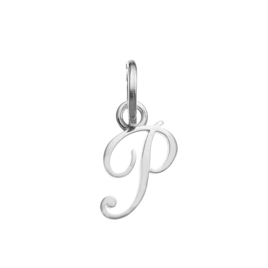 Charm donna Giovanni Raspini Lettera Juliet P argento in corsivo 10735-1