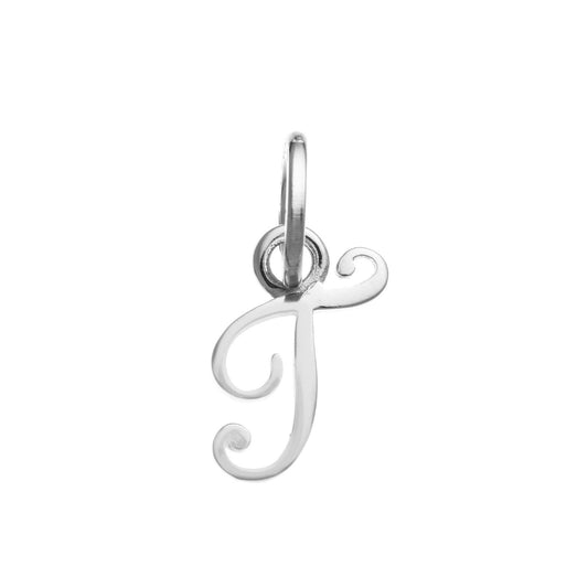 Charm donna Giovanni Raspini Lettera Juliet T argento in corsivo 10739-1
