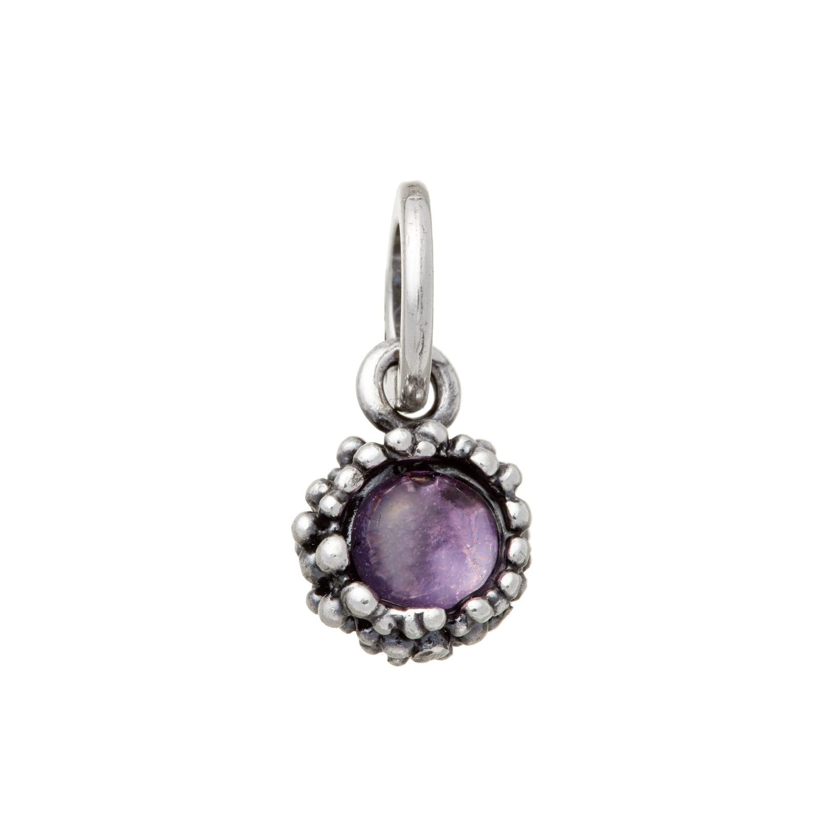Charm donna Giovanni Raspini Perlage argento e ametista viola 10859-1