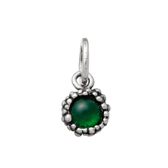 Charm donna Giovanni Raspini Perlage argento e onice verde 10862-1