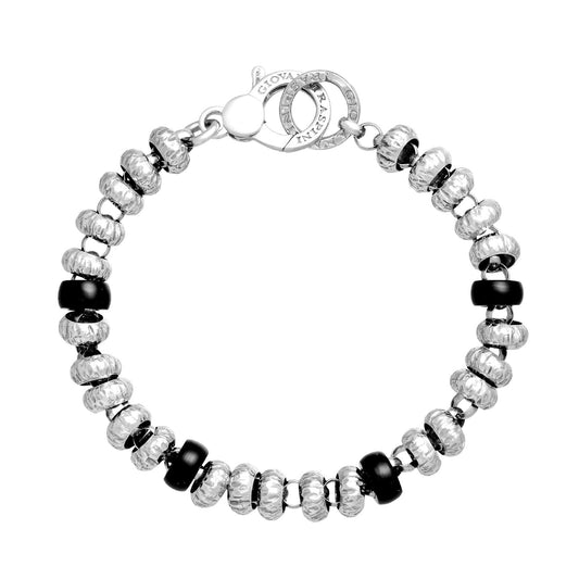 Bracciale catena donna Giovanni Raspini Bead argento onice nera 11469-1