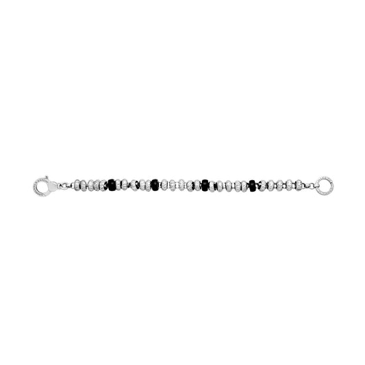 Bracciale catena donna Giovanni Raspini Bead argento onice nera 11469-2
