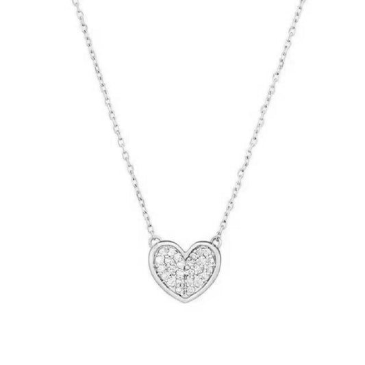 Collana donna Piti Malì Charm argento con cuore di zirconi 1174-C-AG-1