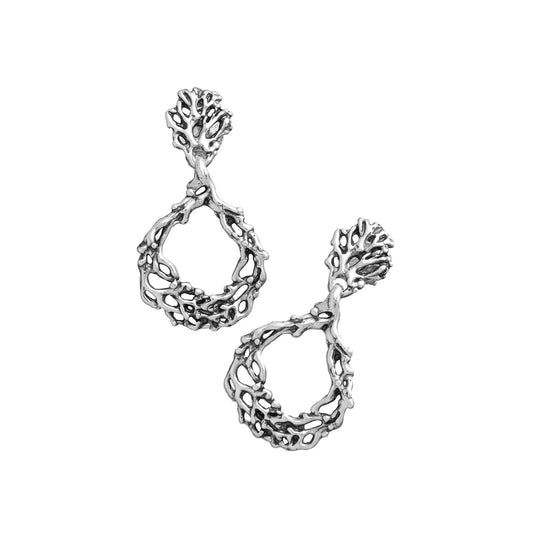 Orecchini pendenti donna Giovanni Raspini Coral in argento corallo 11920-1