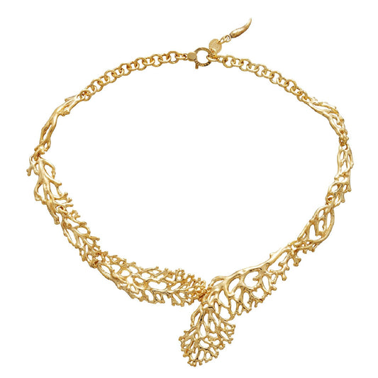 Collana rigida donna Giovanni Raspini Coral in argento dorato corallo 11922-1