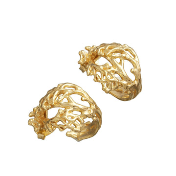 Orecchini cerchio donna Giovanni Raspini Coral in argento dorato corallo 11926-1