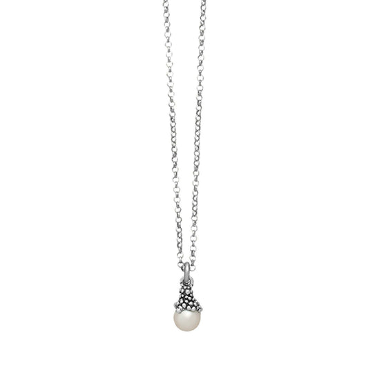 Collana donna Giovanni Raspini Mini Drops in argento con perla 11932-1