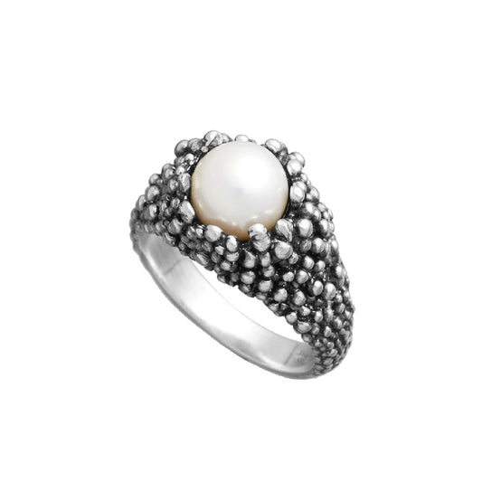 Anello donna Giovanni Raspini Mini Drops in argento con perla 11933-1
