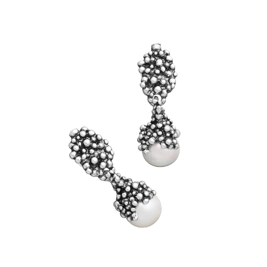 Orecchini pendenti donna Giovanni Raspini Mini Drops in argento con perla 11934-1
