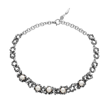 Collana rigida donna Giovanni Raspini Mini Drops in argento con perla 11935-1