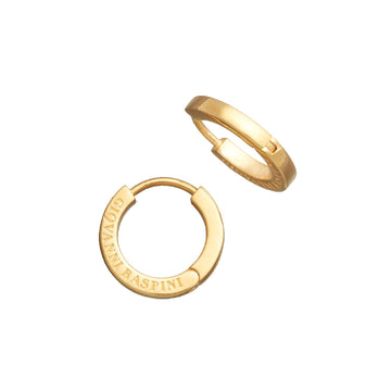 Orecchini cerchio medio donna Giovanni Raspini Huggie in argento dorato 11966-1