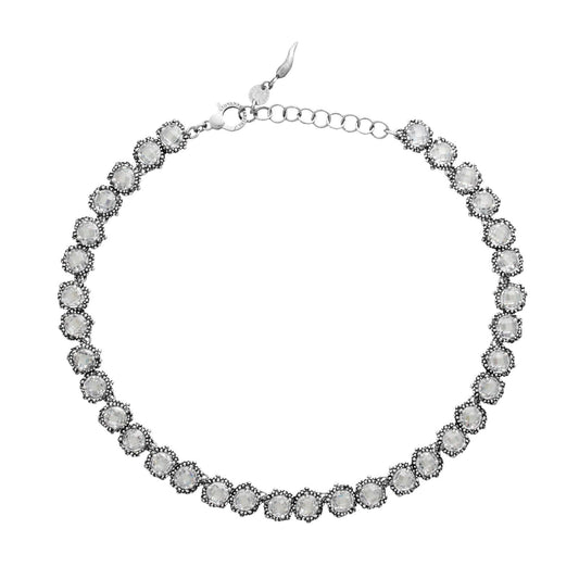 Collana donna Giovanni Raspini Shine Mini in argento zirconi in design perlage 11993-1