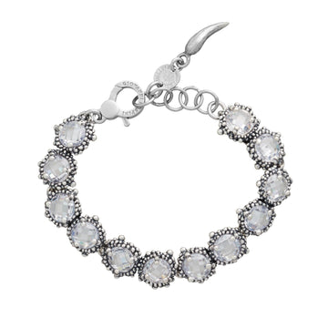 Bracciale donna Giovanni Raspini Shine Mini in argento zirconi in design perlage 11994-1