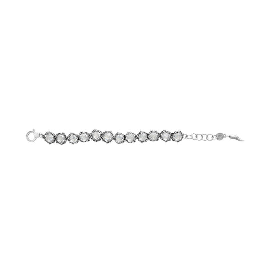 Bracciale donna Giovanni Raspini Shine Mini in argento zirconi in design perlage 11994-2