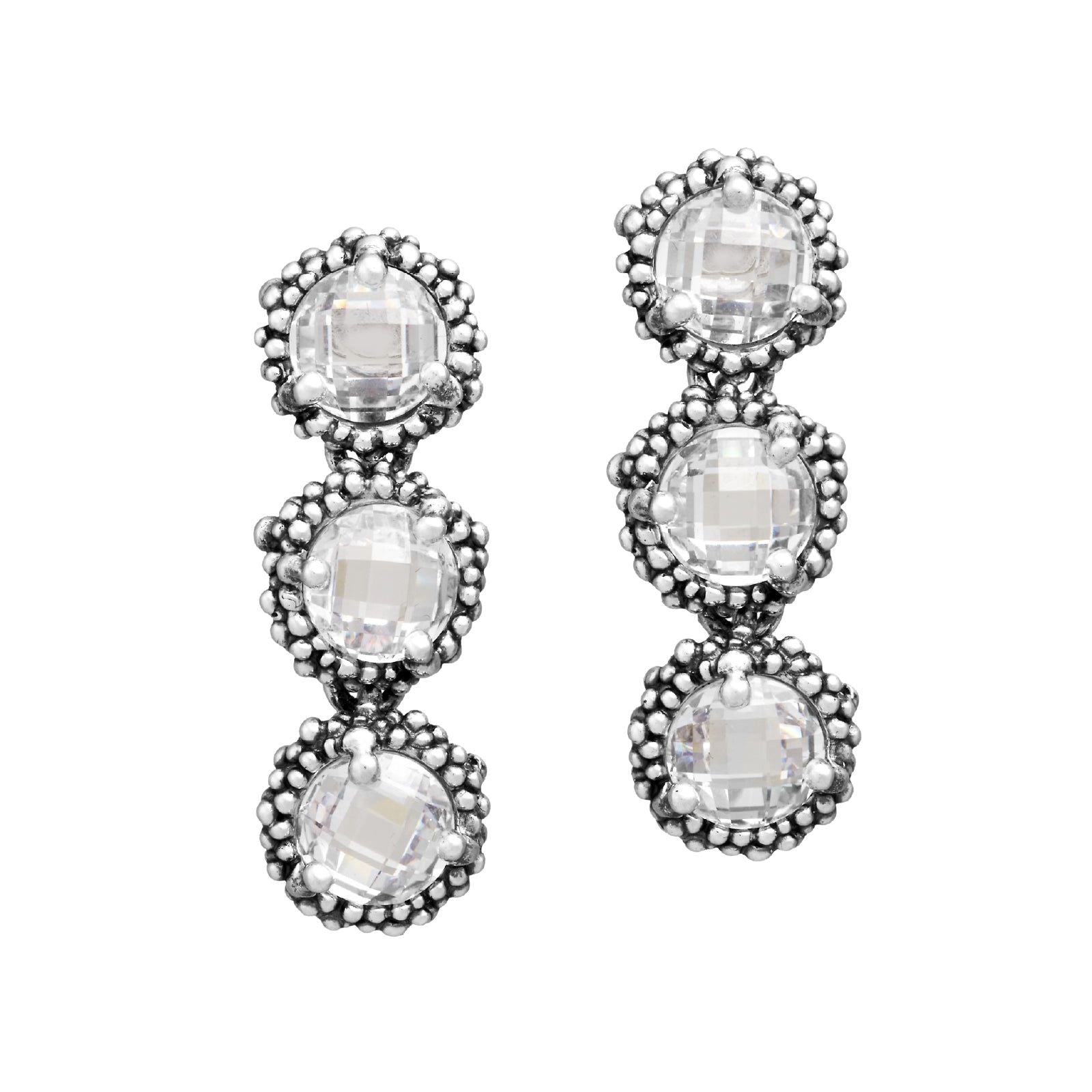 Orecchini trilogy donna Giovanni Raspini Cascata Shine argento zirconi 11996-1