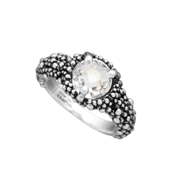 Anello Giovanni Raspini Shine Mini donna in argento puntinata e zircone 11997-1