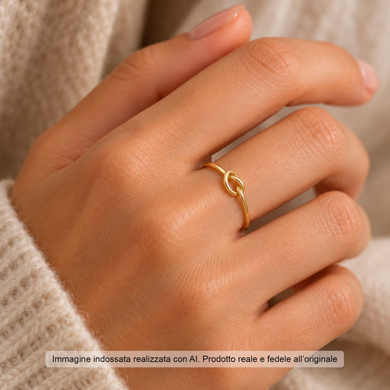 Anello Joy Gioielli Oro in oro giallo 9kt con nodo 11