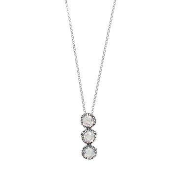Collana trilogy donna Giovanni Raspini Cascata Shine argento pendente zirconi 12000-1