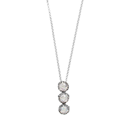 Collana trilogy donna Giovanni Raspini Cascata Shine argento pendente zirconi 12000-1