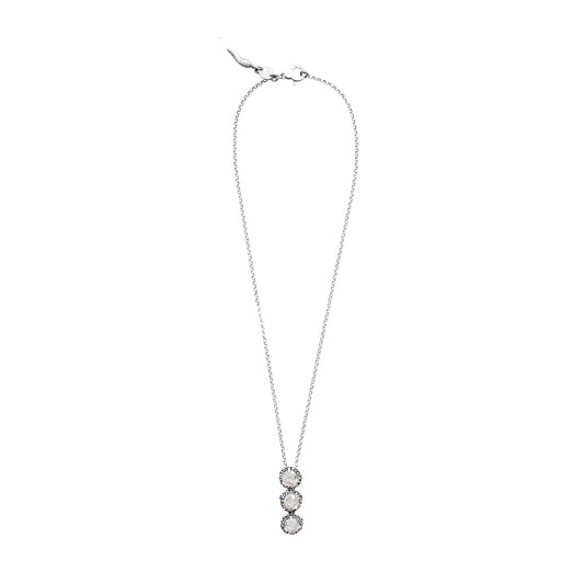 Collana trilogy donna Giovanni Raspini Cascata Shine argento pendente zirconi 12000