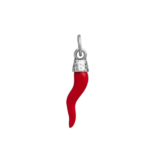 Charm donna Giovanni Raspini Corno Rosso Martellato argento 12039-1