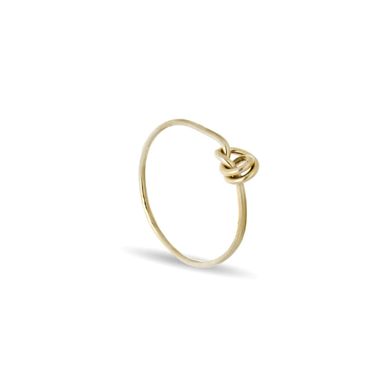 Anello Rubinia Filodamore in oro giallo 9kt con nodino 12