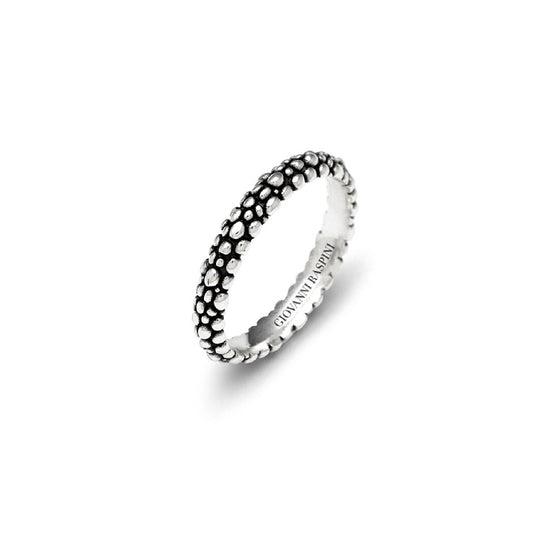 Anello Giovanni Raspini in argento con decoro Perlage 12