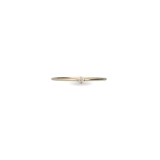 Anello Rubinia Filodamore in oro e diamante 0,027ct 0.9 mm 12