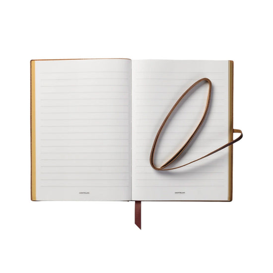 Blocco note isola del tesoro Montblanc Robert L. Stevenson pelle marrone a righe 130287-2