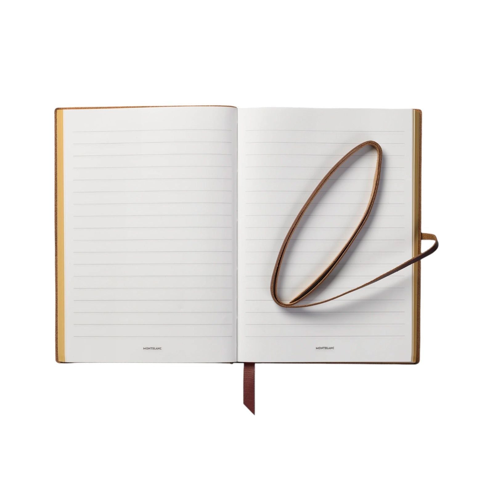 Blocco note isola del tesoro Montblanc Robert L. Stevenson pelle marrone a righe 130287-2