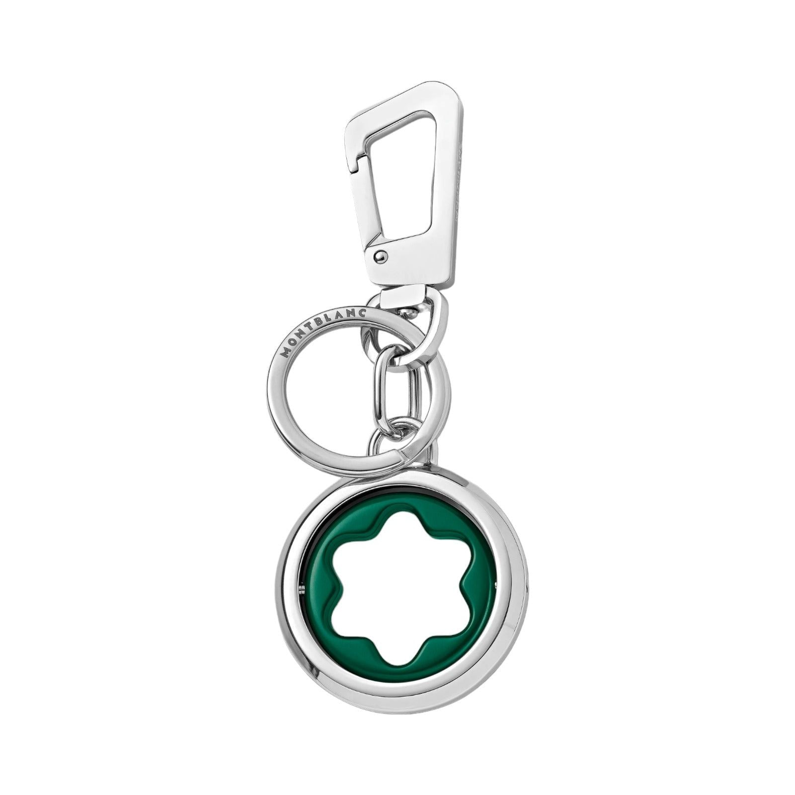 Portachiavi Montblanc Meisterstück uomo acciaio, ottone, alluminio argento verde 131104-1